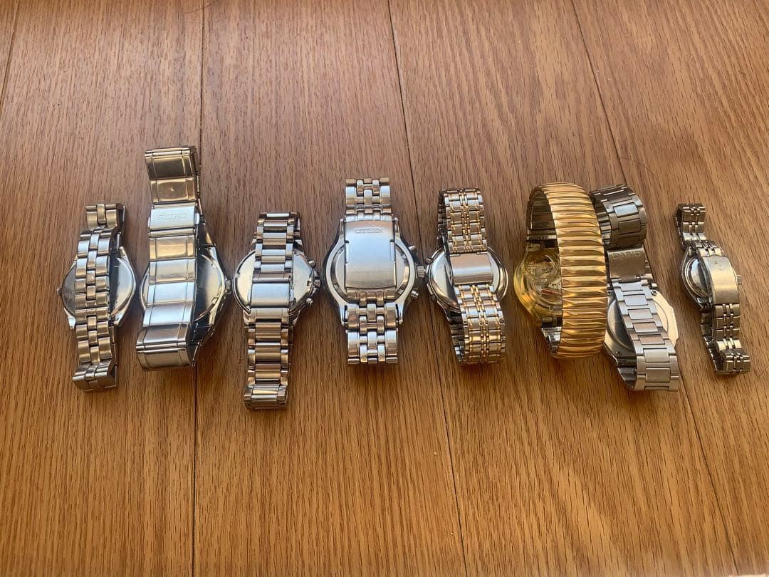 SEIKO CITIZEN CASIO ジャンク腕時計8点セット　値下げOK