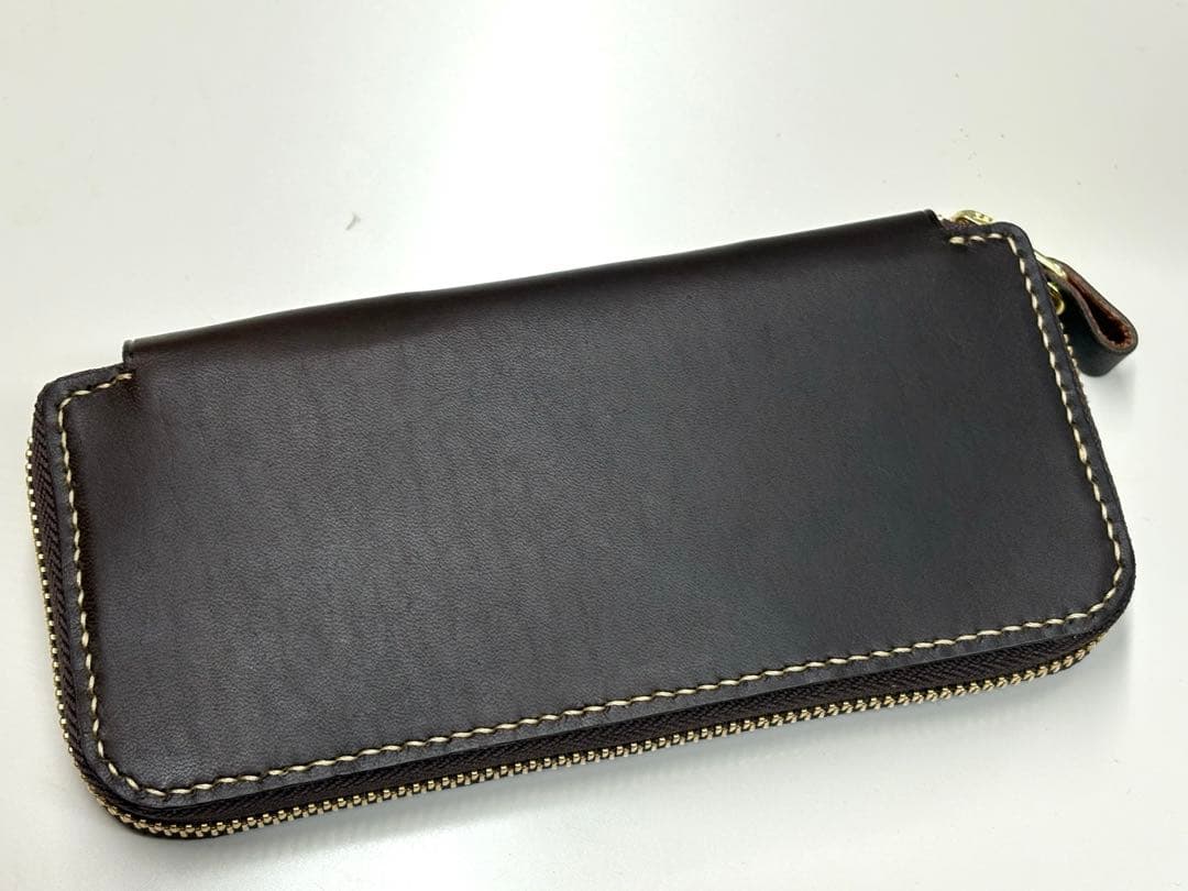 姫路レザー ラウンドジップペンケース 検索用　バハギア　野原工芸　工房楔