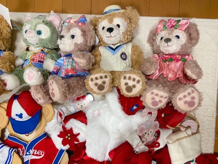 値下【まとめ売】ダッフィー シェリーメイ ジェラトーニ ぬいぐるみ コスチューム