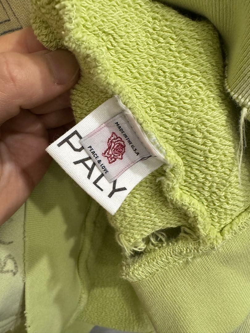 パリーハリウッド 25AW ペイント ワッペン プルオーバーパーカーメンズM/L