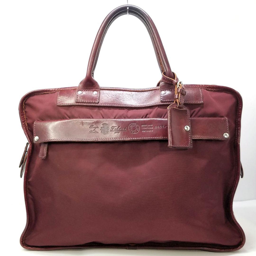 Felisi フェリージ ブリーフケース ビジネスバッグ 8637/2 えんじ色