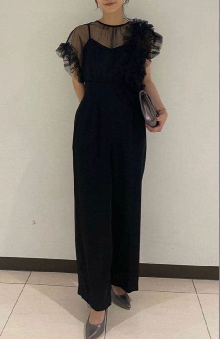 ラグナムーン LADYチュールドッキングコンビネゾン ブラック L