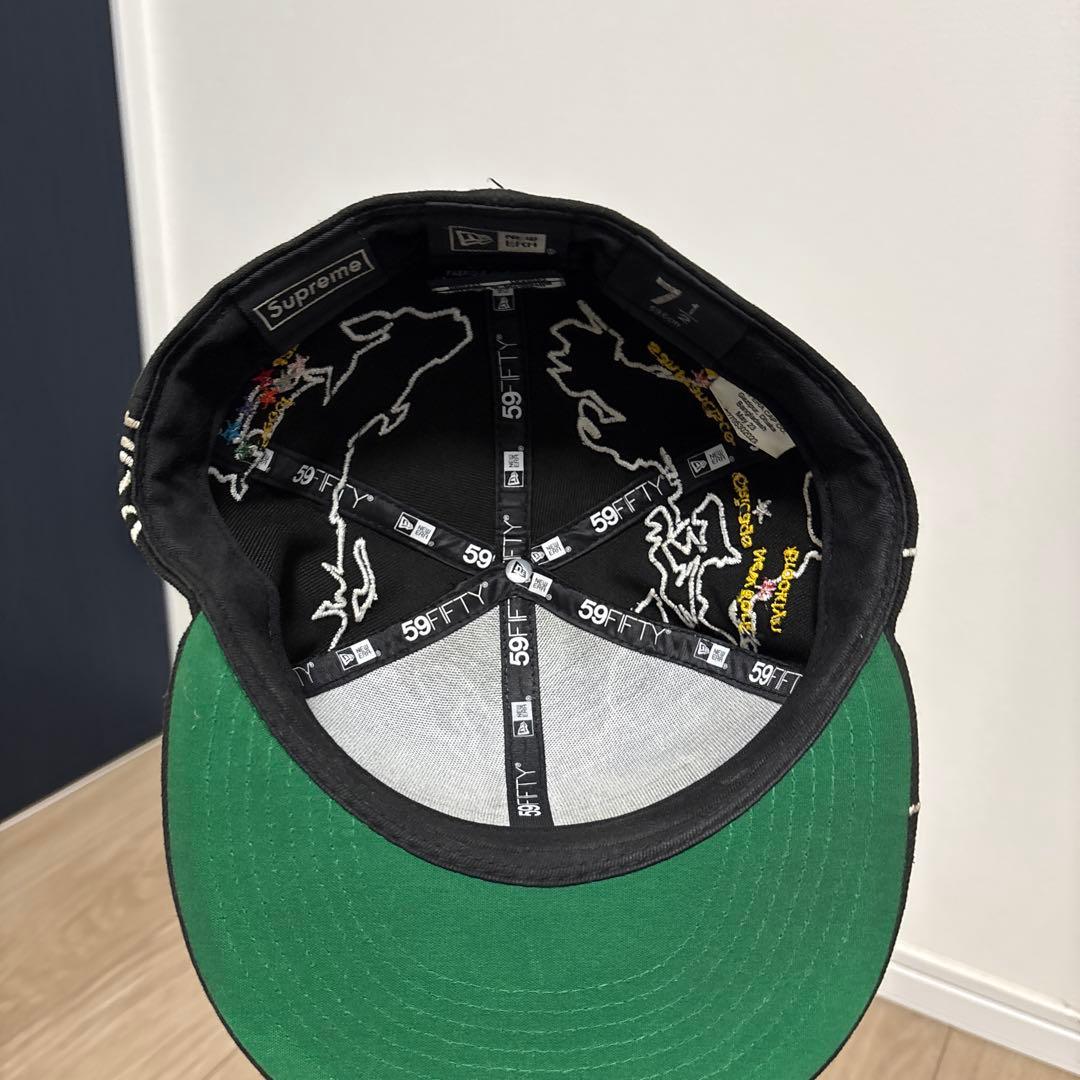 Supreme 地図柄キャップ 7 1/2 ケンタウロス健太着用