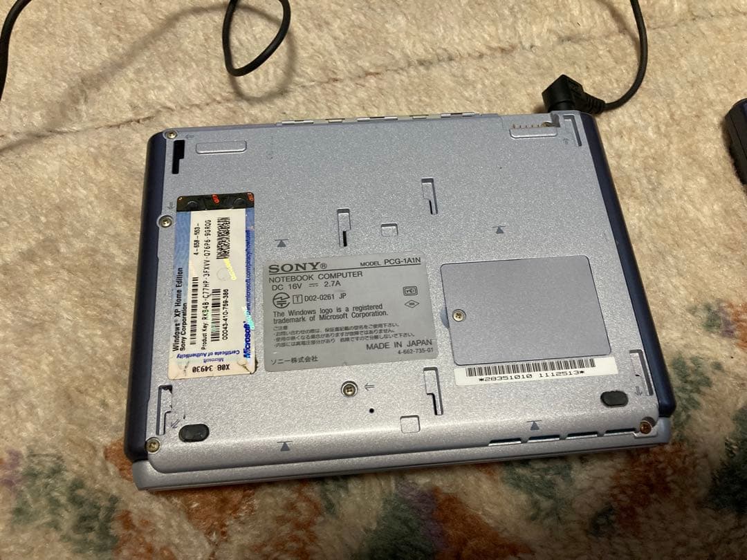 SONY VAIO PCG-1A1N ミニノート　ジャンク