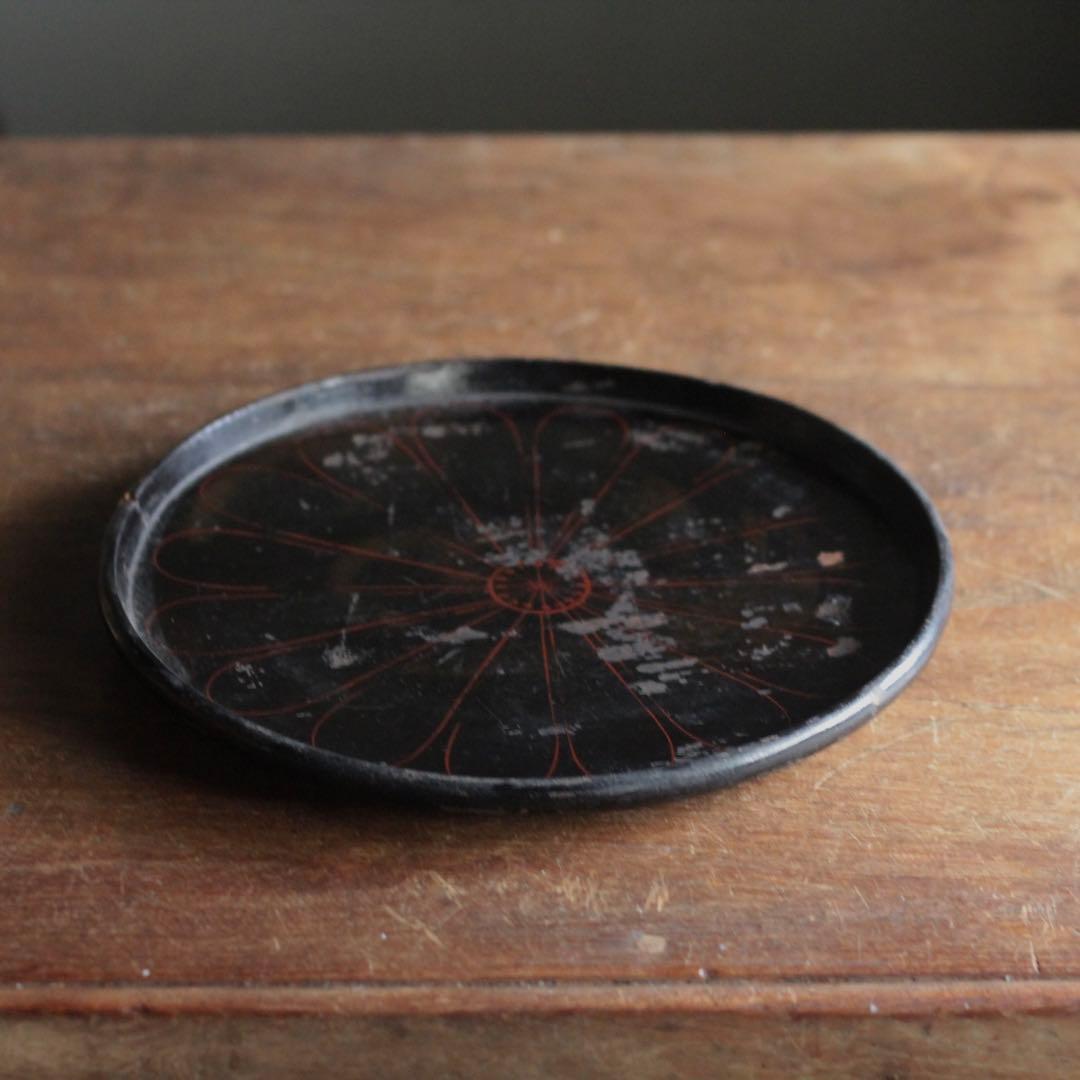 朽木塗 盆 朽木盆 No.3 古美術 古道具 アンティーク 枯れ盆 やつれ盆