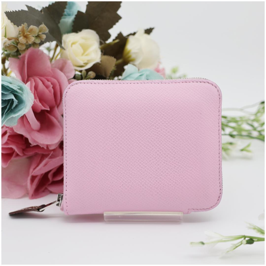 エルメス アザップ コンパクト シルクイン ヴォーエプソン ピンク系 Z刻印