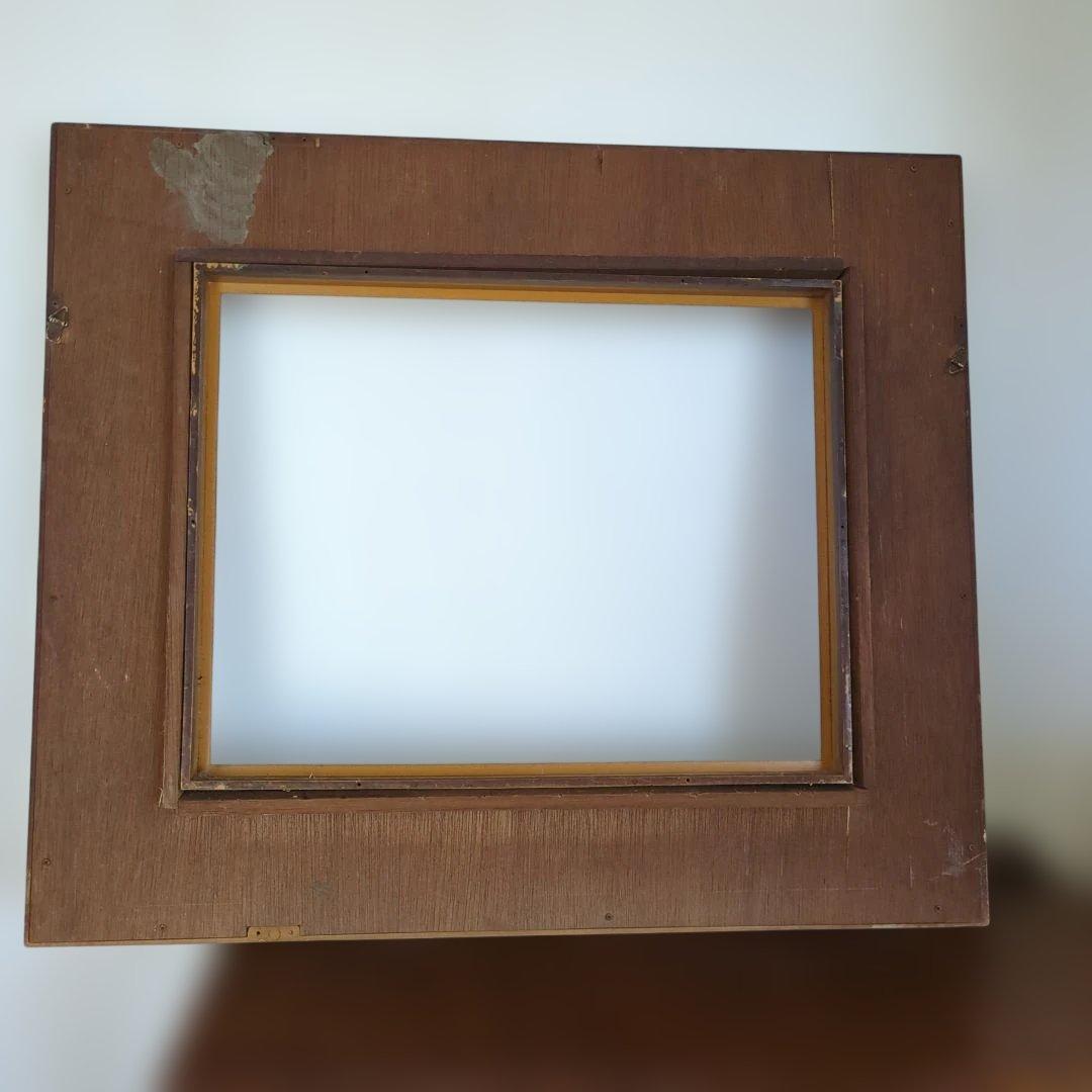 骨董　フレーム　木製　木彫　額縁のみ　ディスプレイ　アート