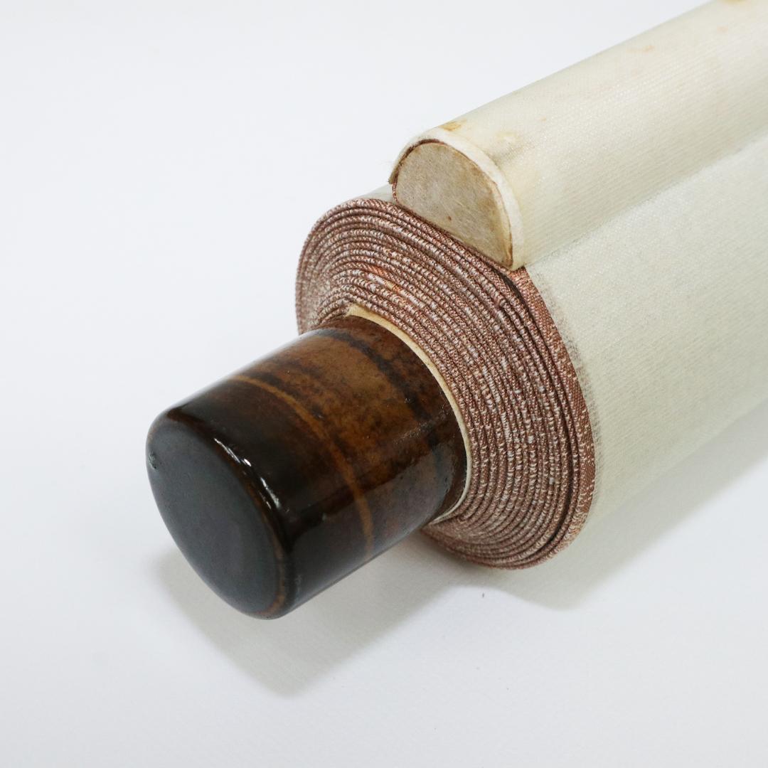 掛軸 笹川和也 柳舟　紙本　共箱 肉筆　尺八立