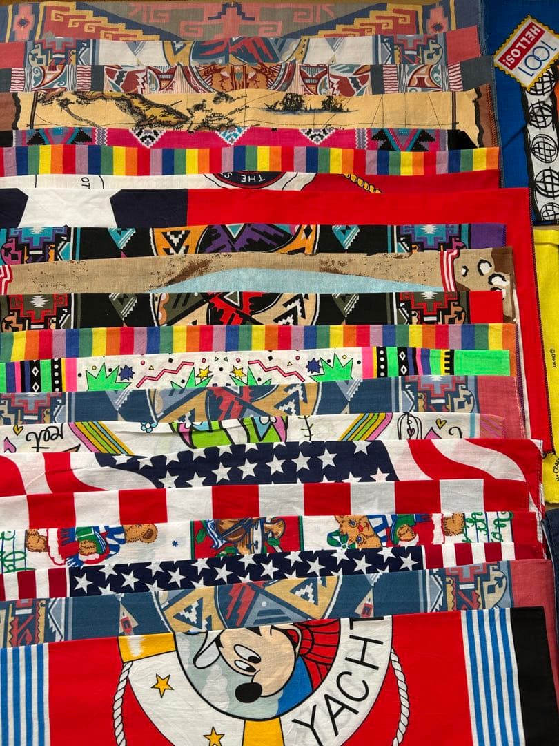 80s 90s アメリカ製バンダナ 80枚セット