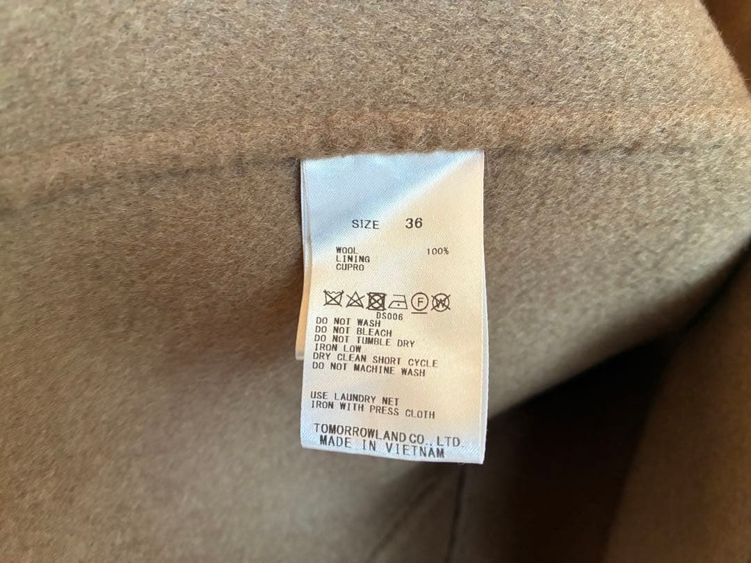 未使用　GALERIE VIEのウールダブルフェイスチェスターコート