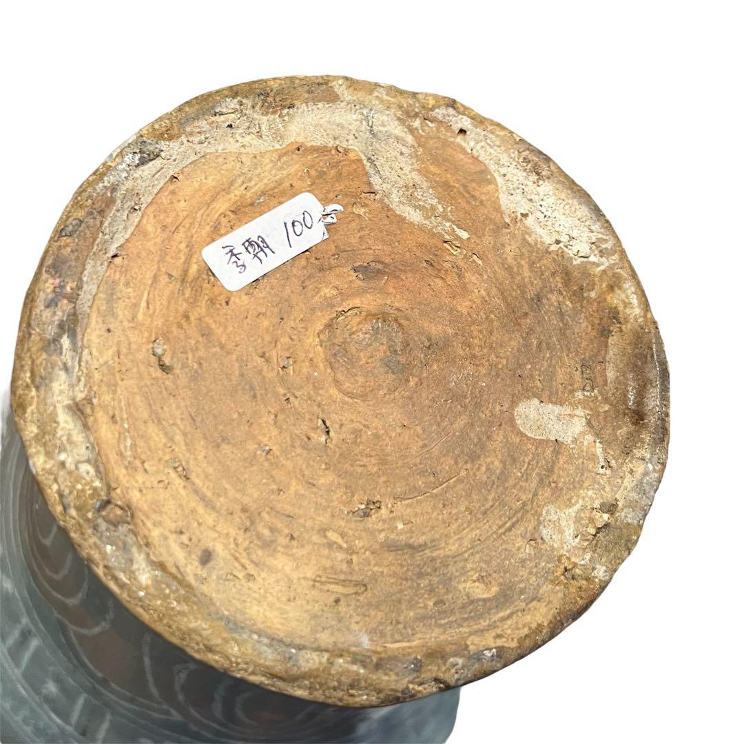 梅瓶 李朝 双魚 遊魚文 梅瓶 朝鮮 古美術 骨董 高麗 青磁 粉青沙器 魚紋