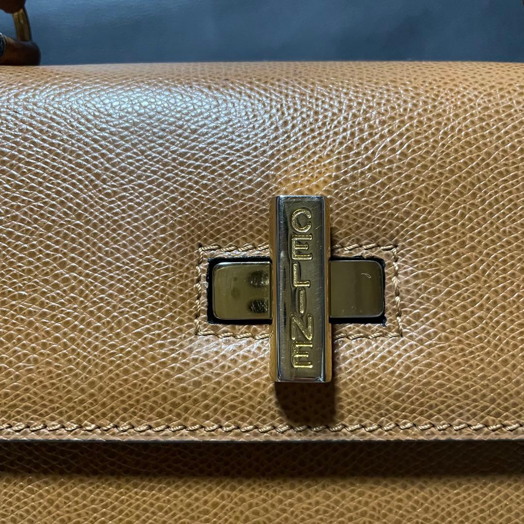 セリーヌ CELINE ハンドバッグ ショルダー付 2wayターンロック 金金具