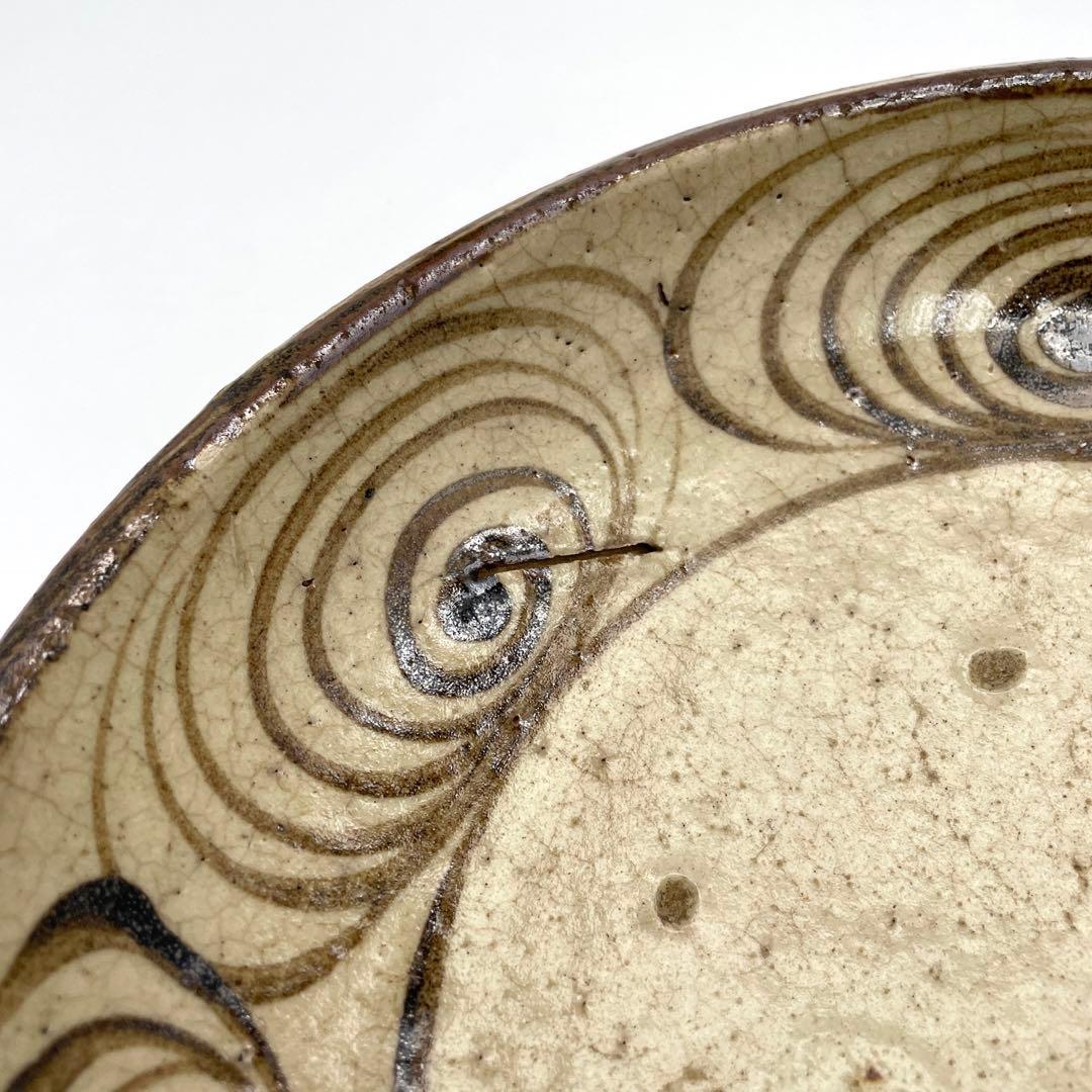 瀬戸焼　渦巻鉢　馬の目皿　飾り皿　大皿　大鉢　アンティーク　骨董