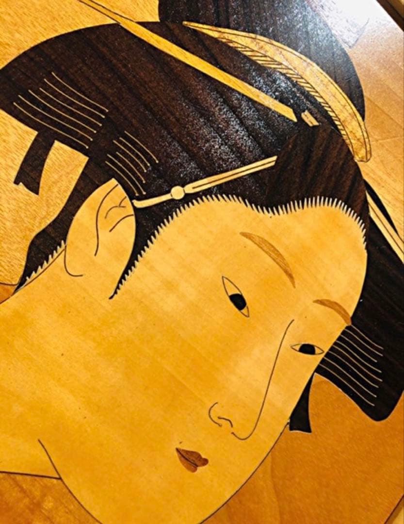 レトロ◆希少◆絵画◆木製 ◆歌舞伎⁉️女将⁉️かんざし/カンザシ／簪⁉️和装◆匠秀⁉️