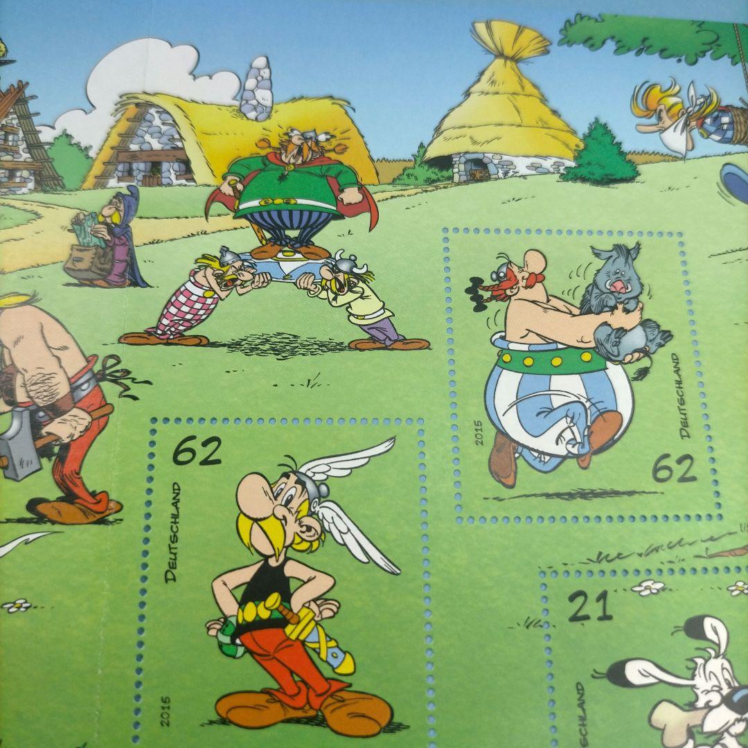 2708 外国切手 ドイツ 2015年 アステリックス 小型シート 未使用