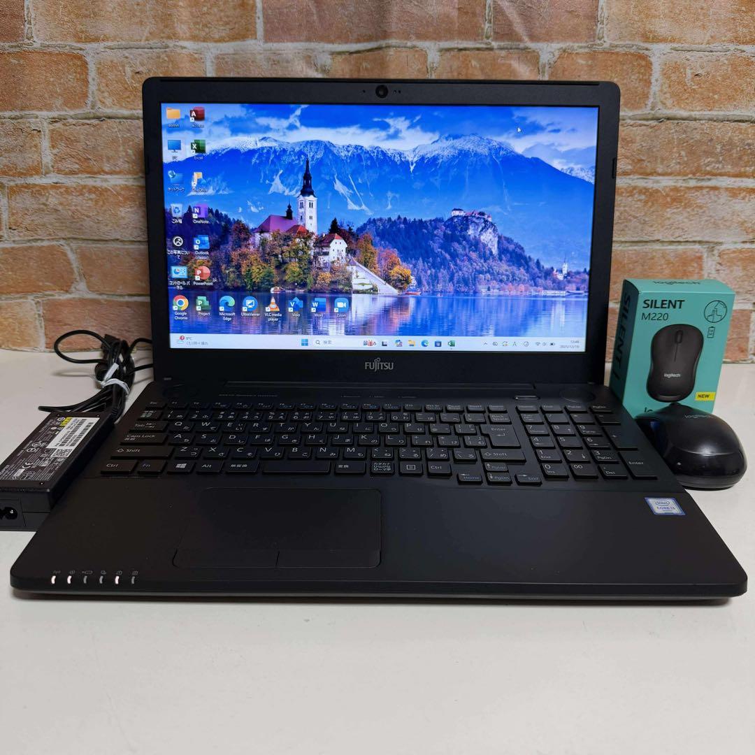 富士通ノート PC 高速起動SSD メモリ8GB Windows11 オフィス付