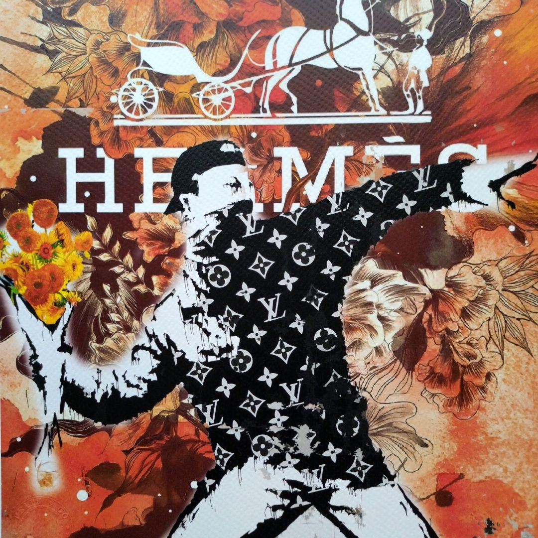 あひる　death nyc 世界限定100枚　バンクシー　フラワーボンバー