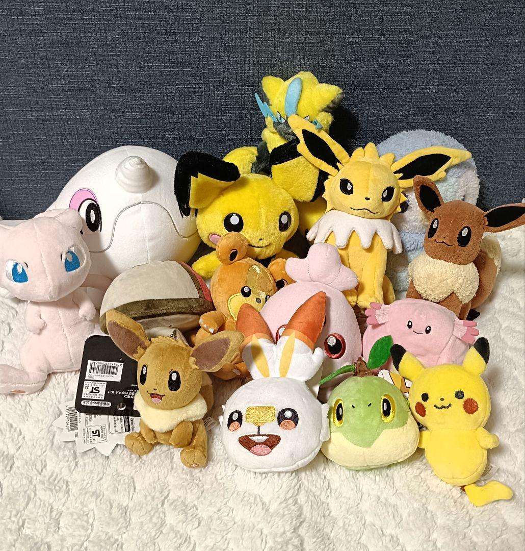 ポケモン　ぬいぐるみ　マスコット　まとめ売り　イーブイ　ゼラオラ　アルクジラ