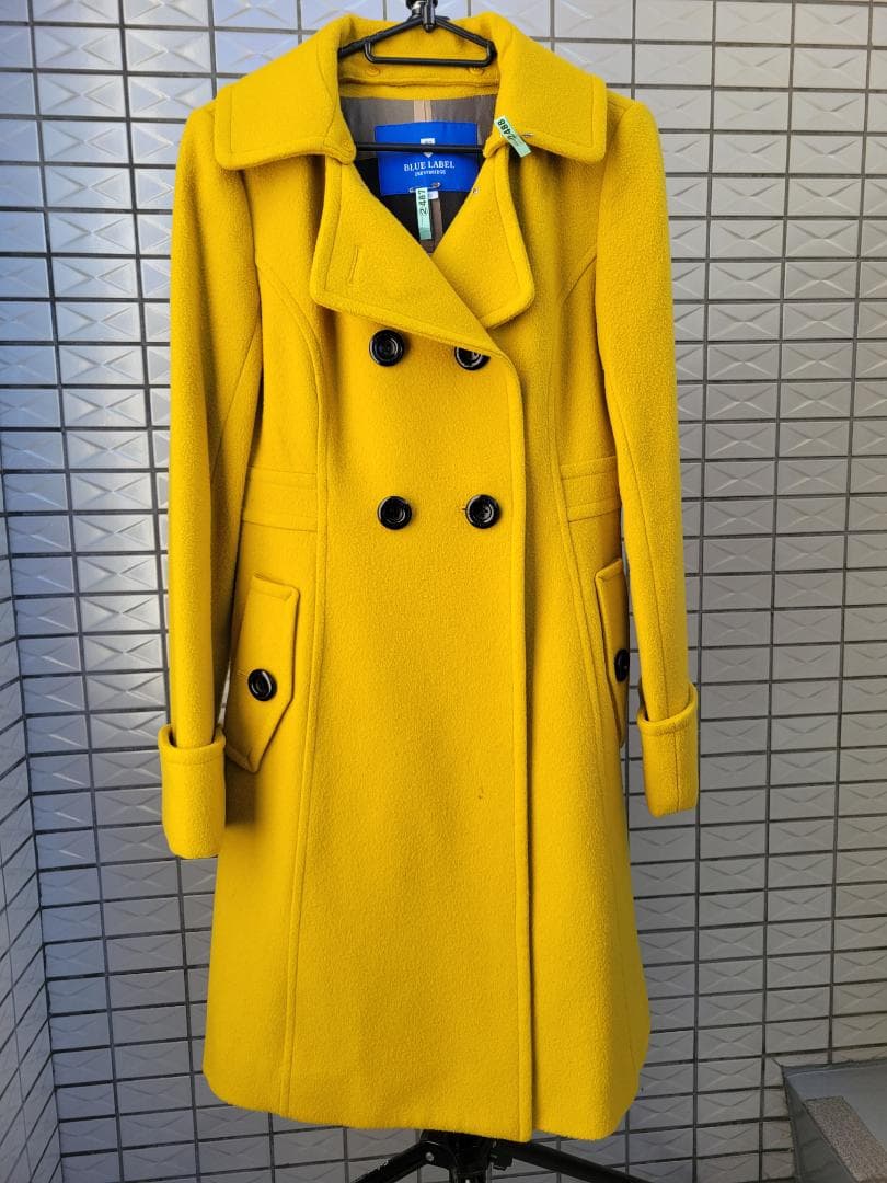 BLUE LABEL CRESTBRIDGE ウールコートイエロー38