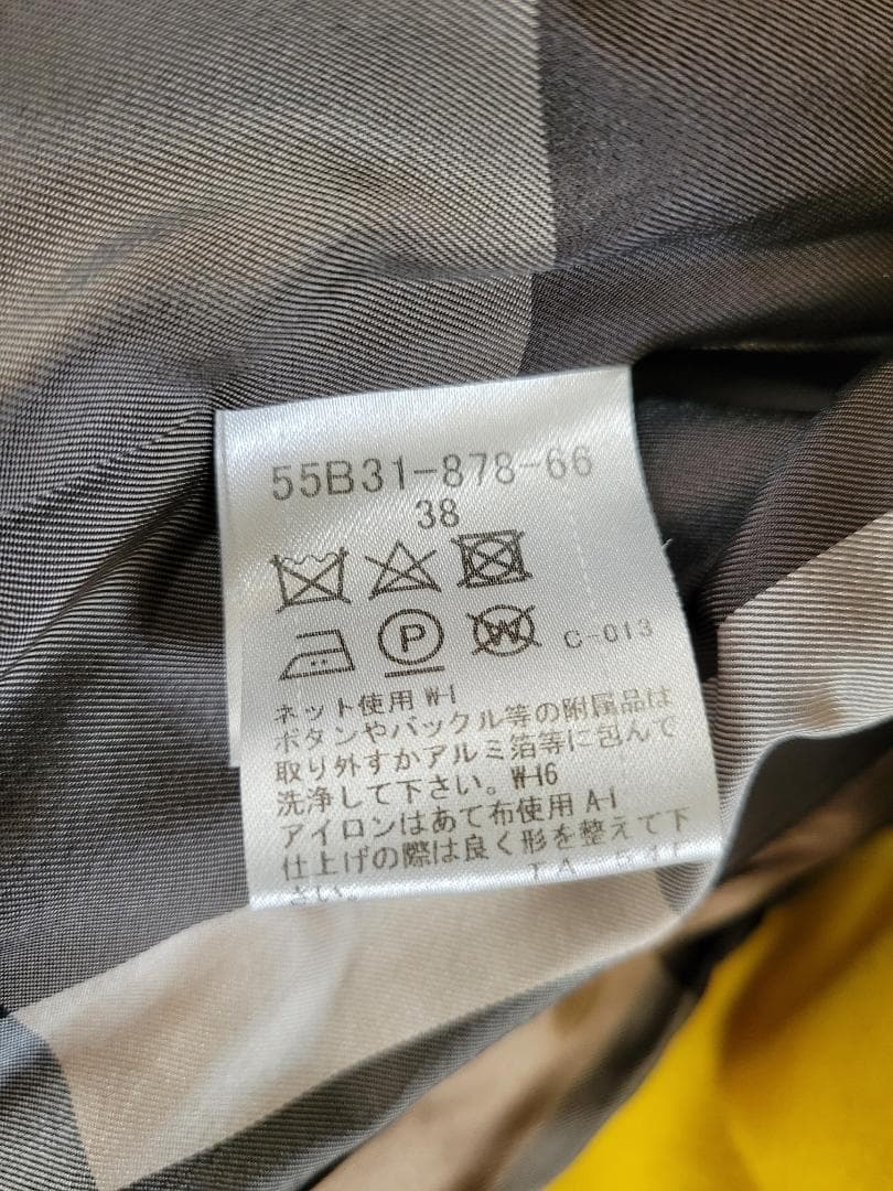 BLUE LABEL CRESTBRIDGE ウールコートイエロー38