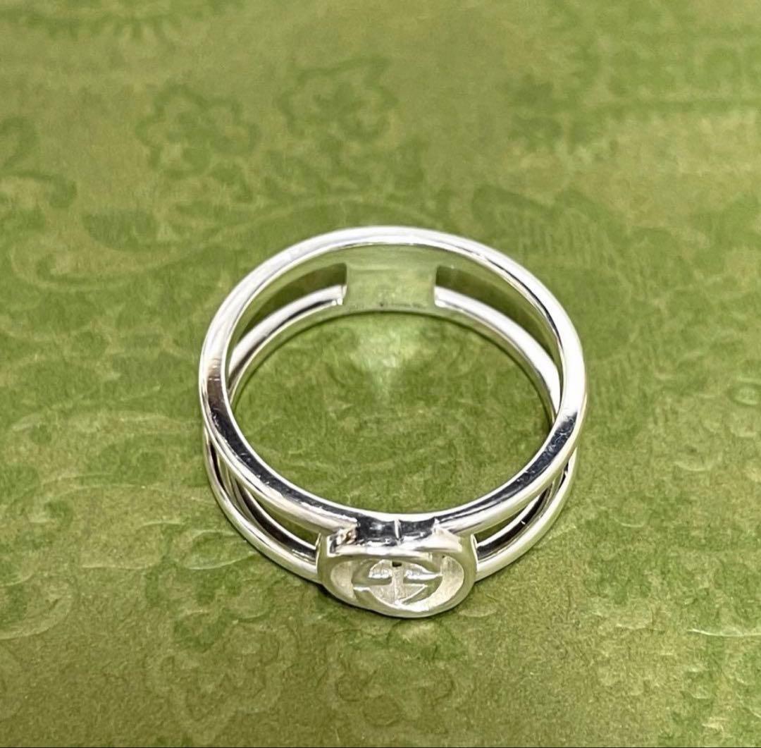 s*o様 【美品】GUCCI グッチ インターロッキングGリング スリム 12号
