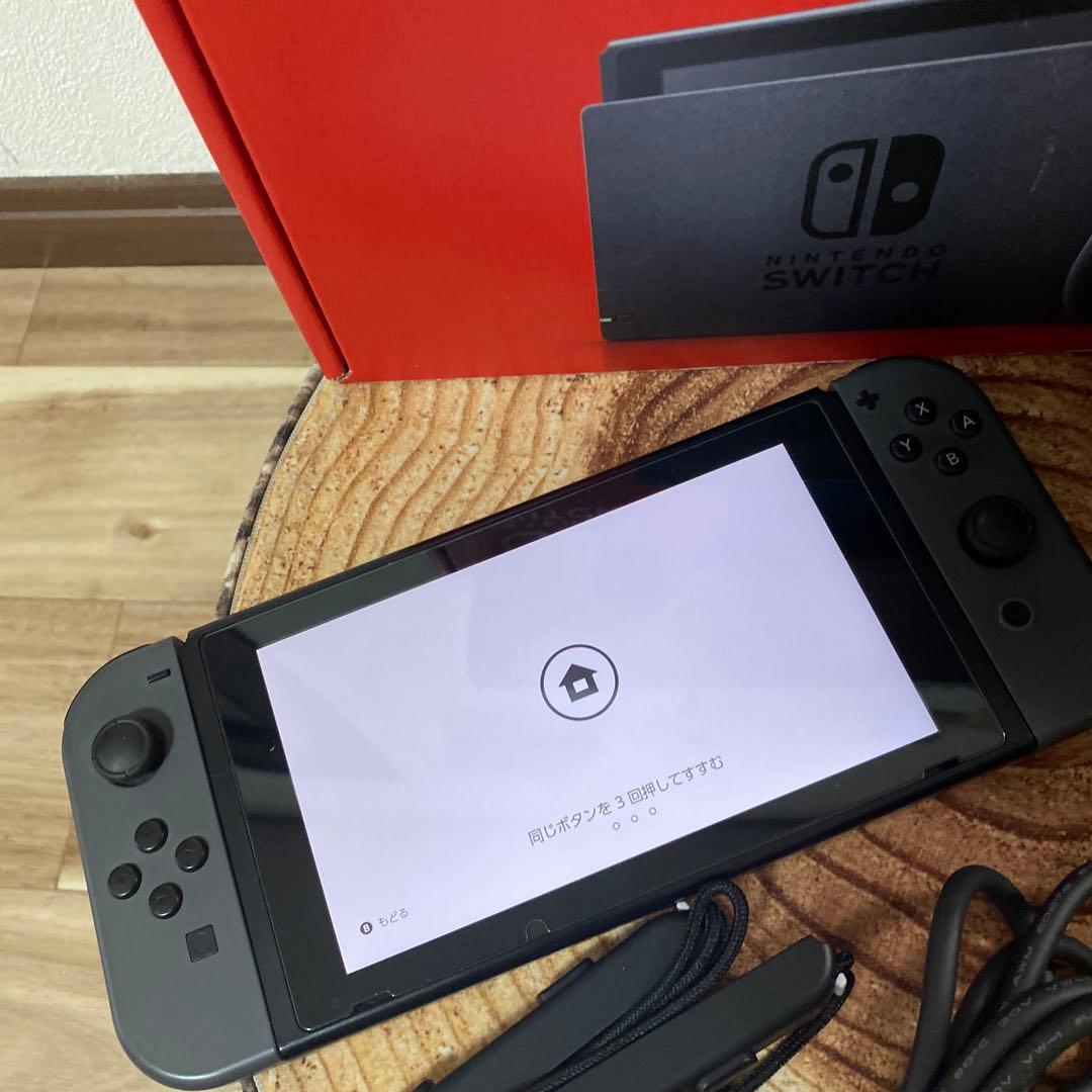 Nintendo Switch ニンテンドースイッチ本体　グレー①
