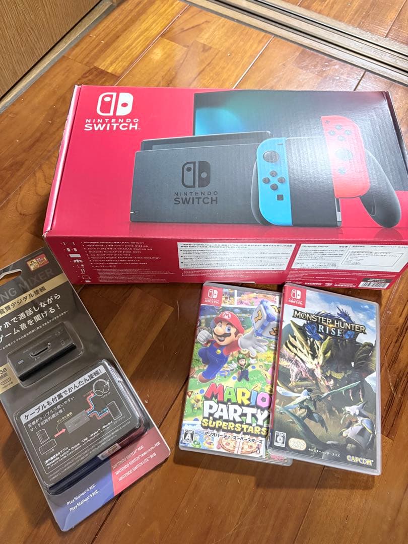 Nintendo Switch ネオンブルー/レッド 本体 + ゲーム2本