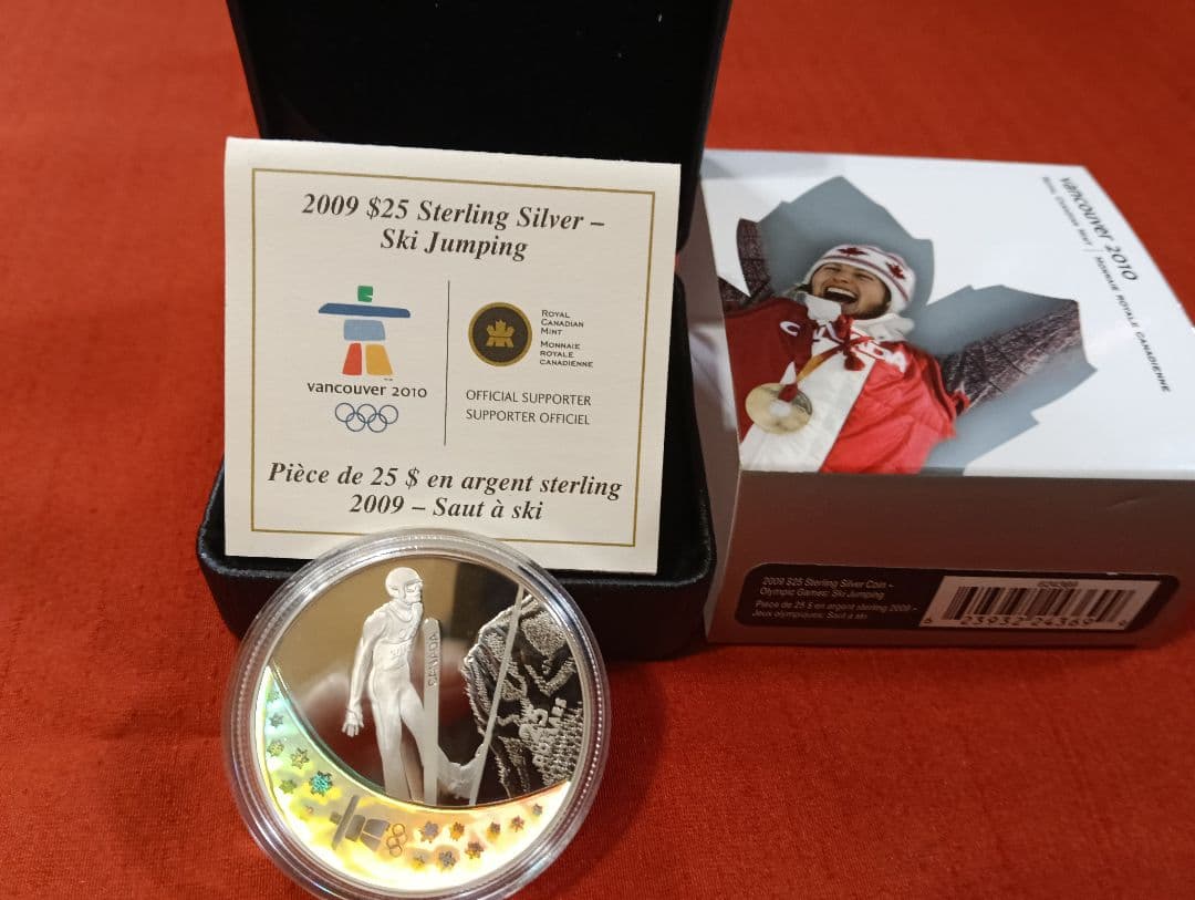 ☆激レア☆バンクーバー冬季オリンピック記念銀貨(ホログラム公式ロゴ入り)限定品