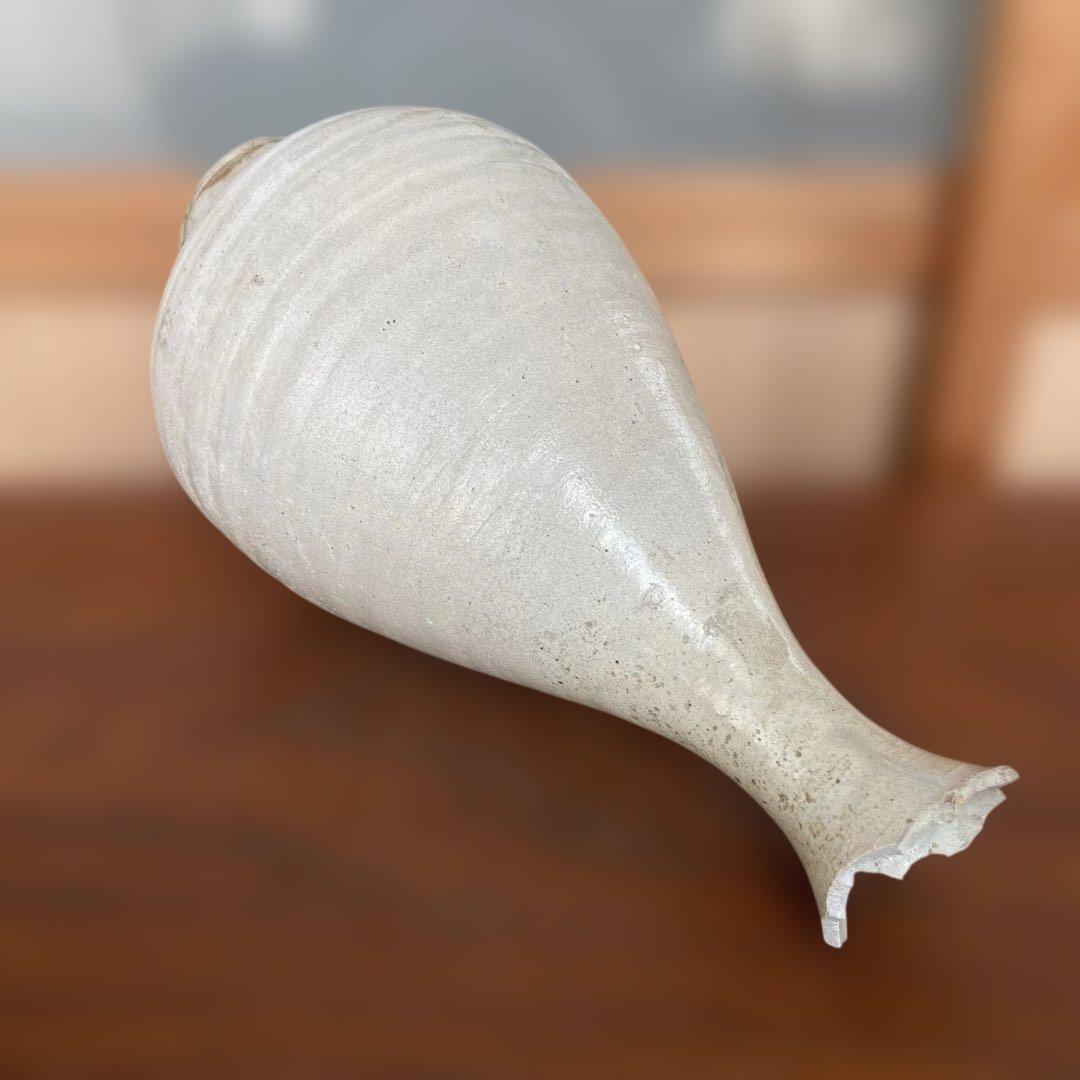 李朝初期粉引徳利