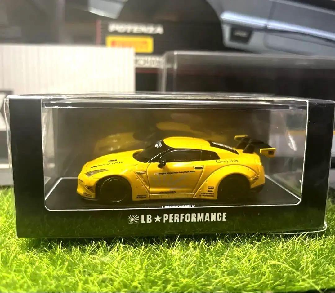 リバティーウォーク 1/64 LB PERFOMANCE GTRのイエロー未開封