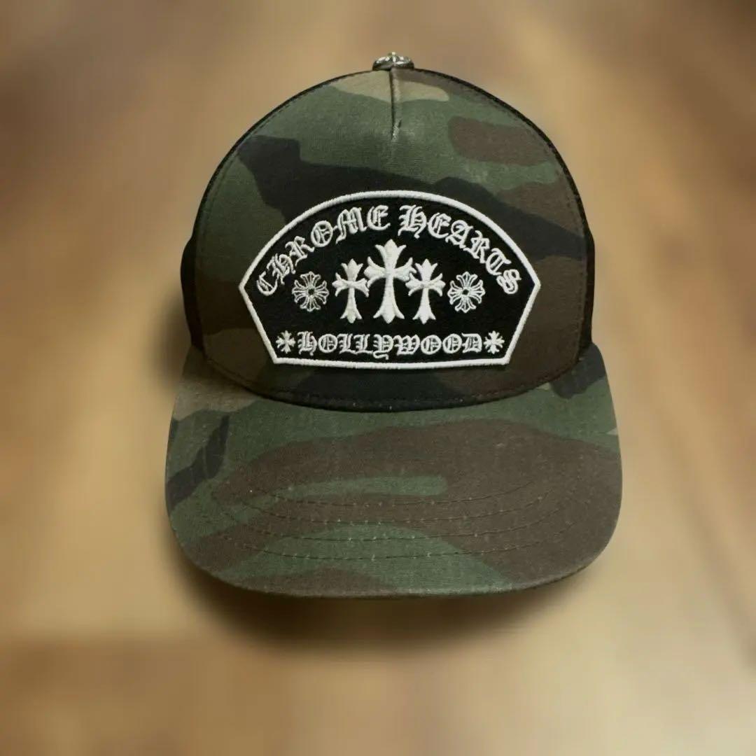 CHROME HEARTS キング　タコ　トラッカーキャップ　カモフラ