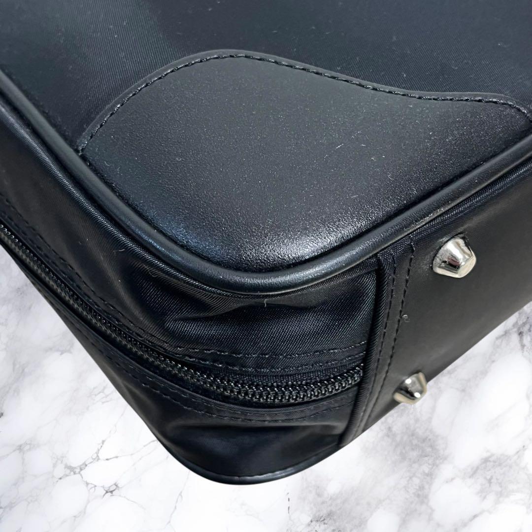 極美品 タケオキクチ 2way ビジネスバッグ ショルダーバッグ 本革 ナイロン