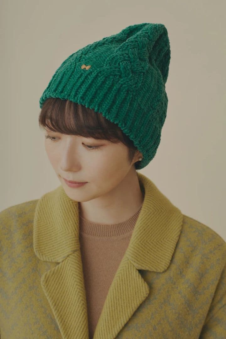 【minaperhonen】 ミナペルホネン  fur ニット帽