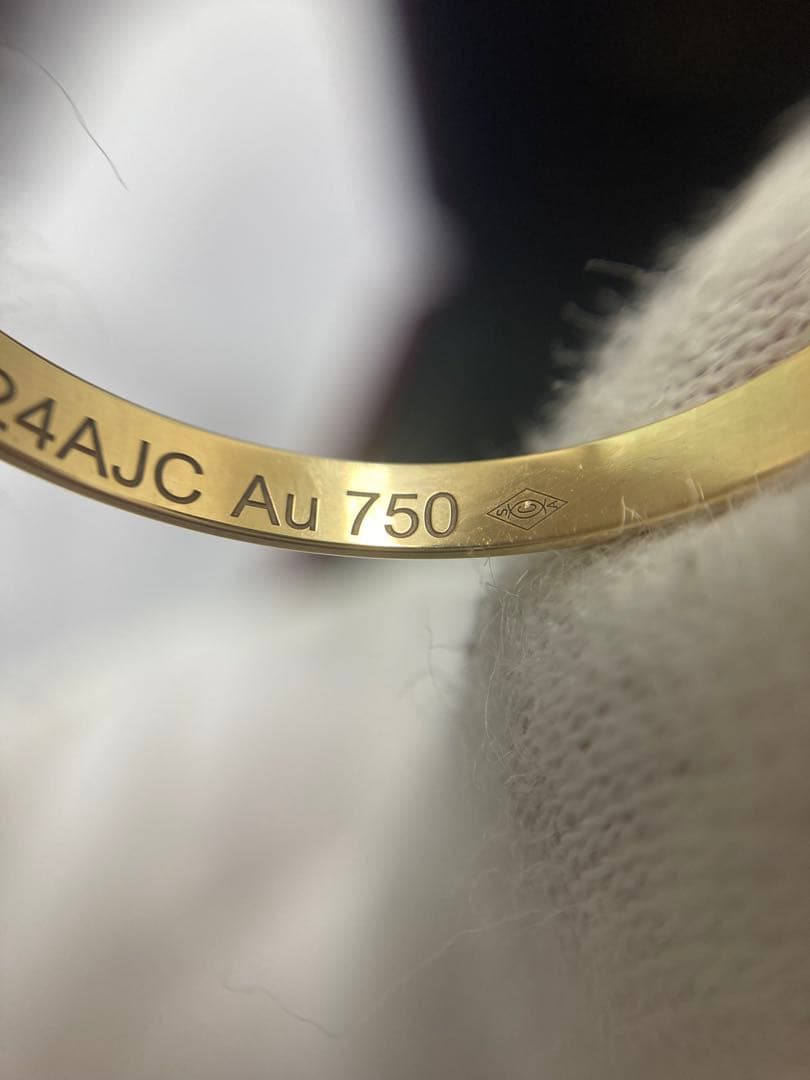 定価123,000円　カルティエ　K18リング　2.5g