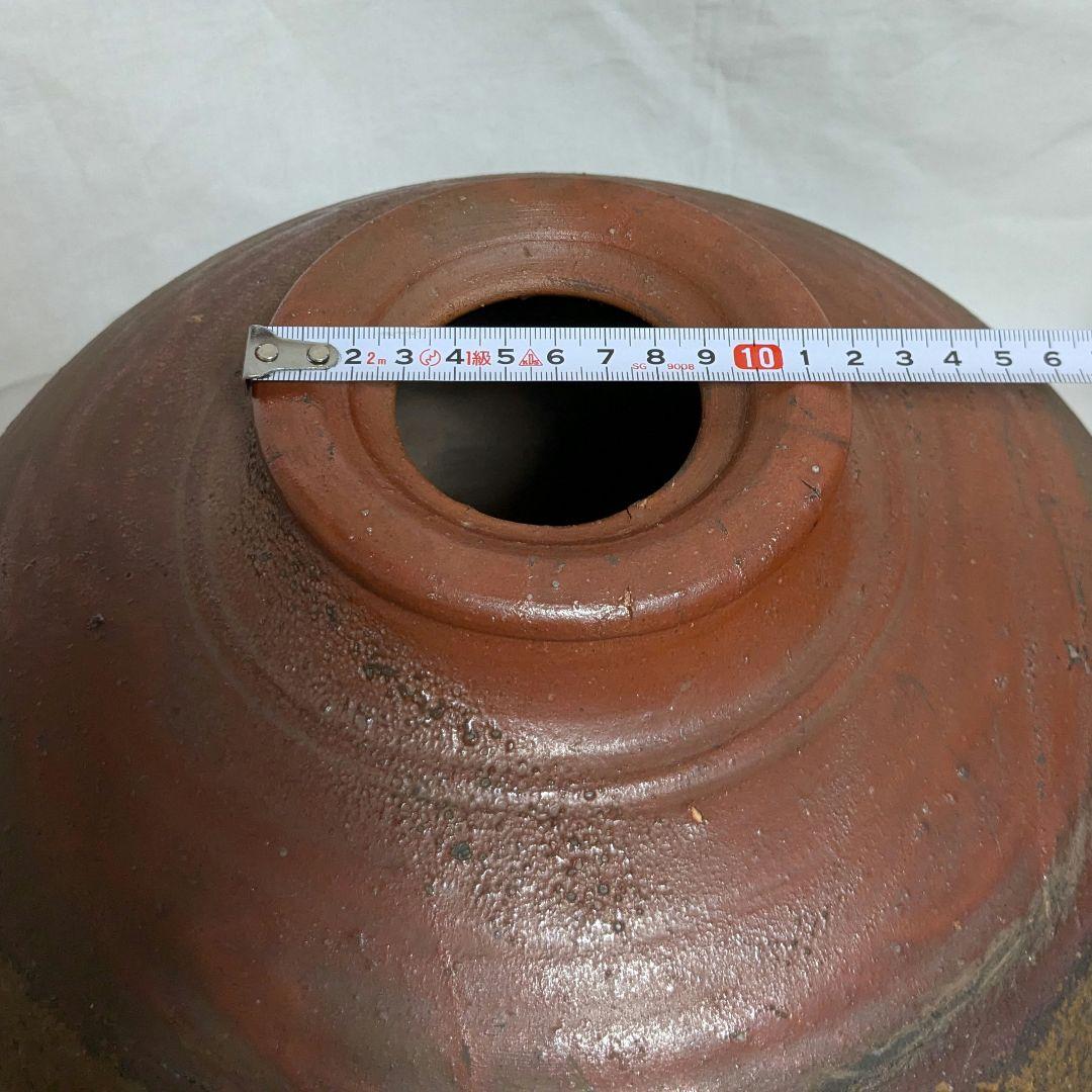 伝統工芸士 西川政美 備前焼 壷 壺花瓶 花器 フラワーベース つぼ 花入 置物