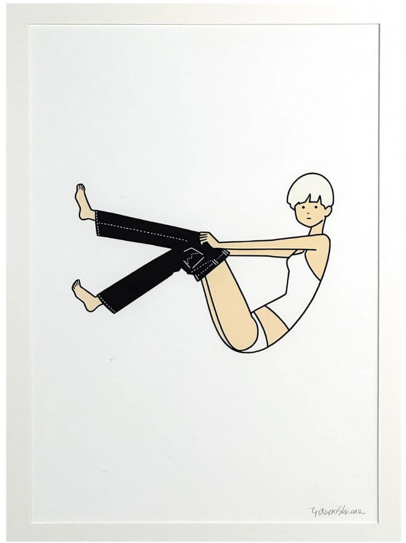 白根ゆたんぽ　 直筆サイン入りシルクスクリーン「EDWIN」