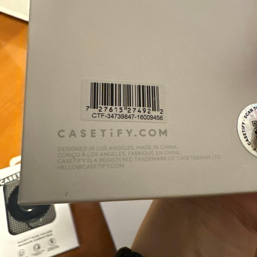 R*A様 CASETiFY Snappy Ring Holder ブラック