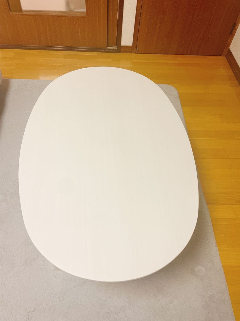 ニトリ こたつ毛布＆楕円形リビングこたつ(GC03R 105 WW)