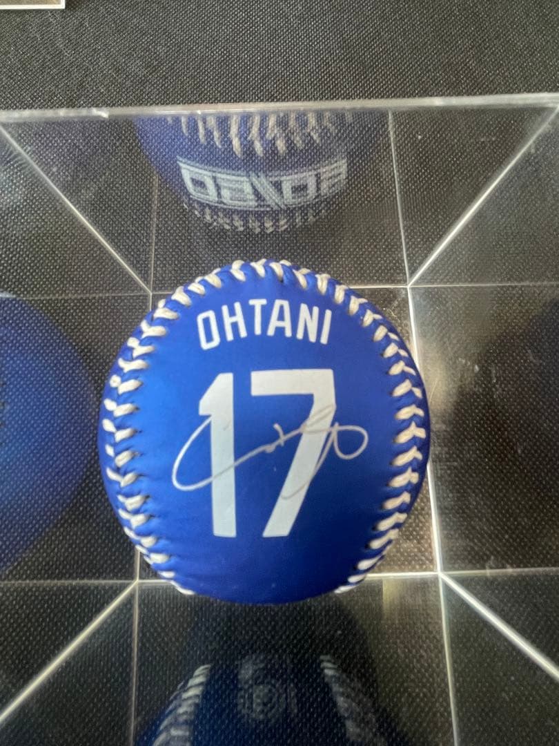 大谷翔平サインボールとLA Dodgersリングセット(2024)