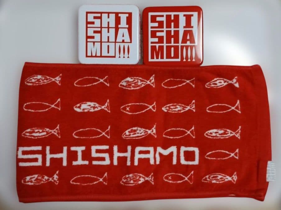 プレミア美品　SHISHAMO二代目マフラータオル&SHISHAMO缶2種セット