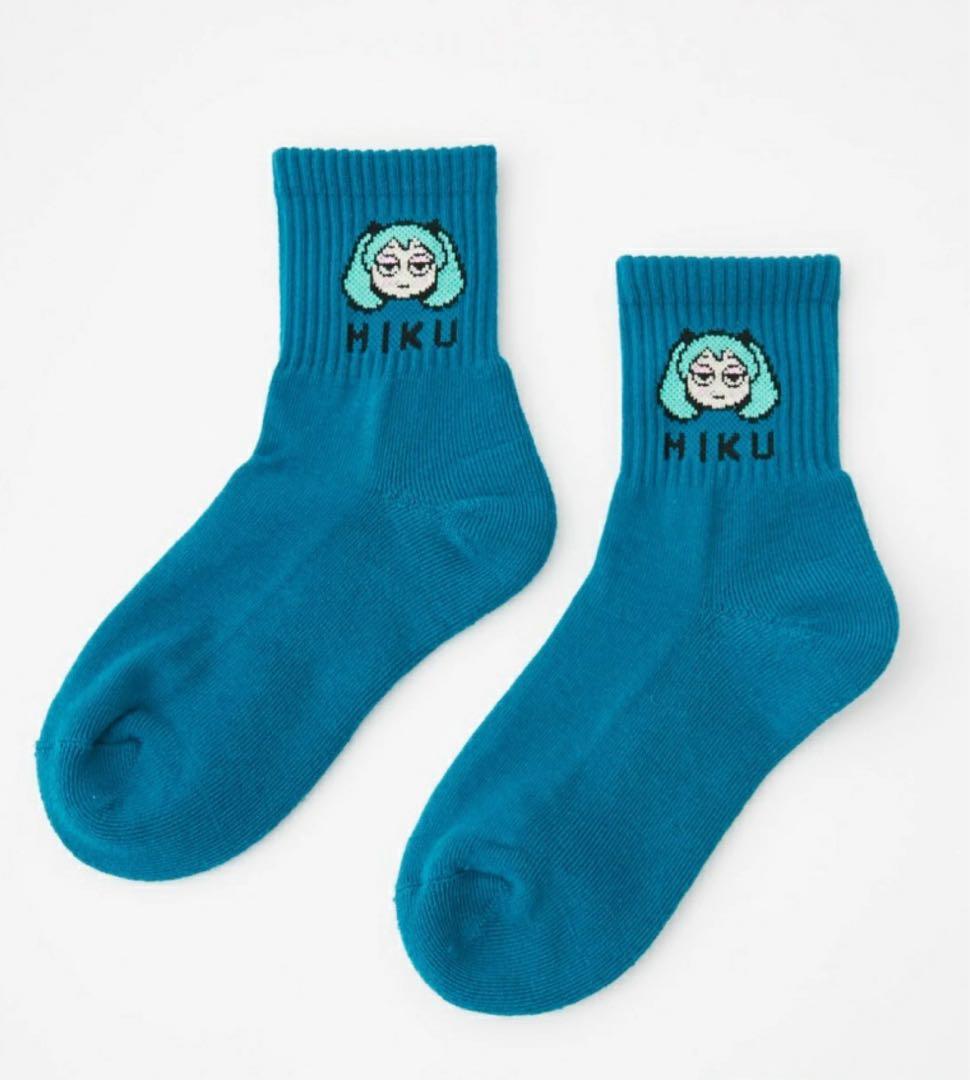 初音ミク MIKUMOJI JACQUARD SOCKS R4G