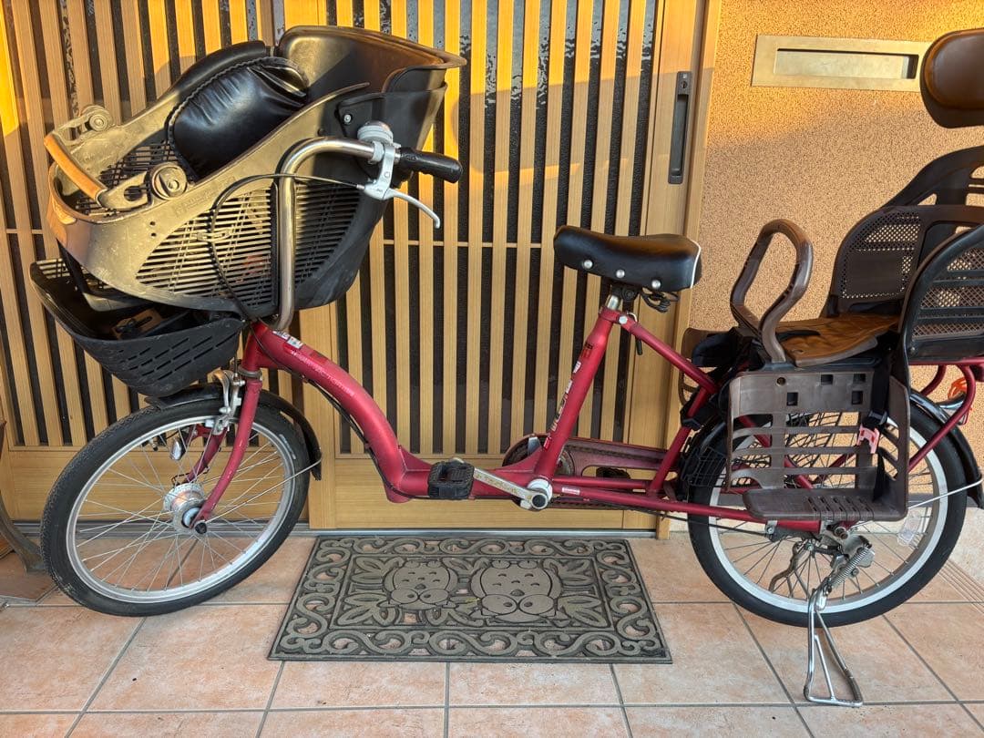 Petit Maman mini 子供乗せ自転車 前後チャイルドシート付き