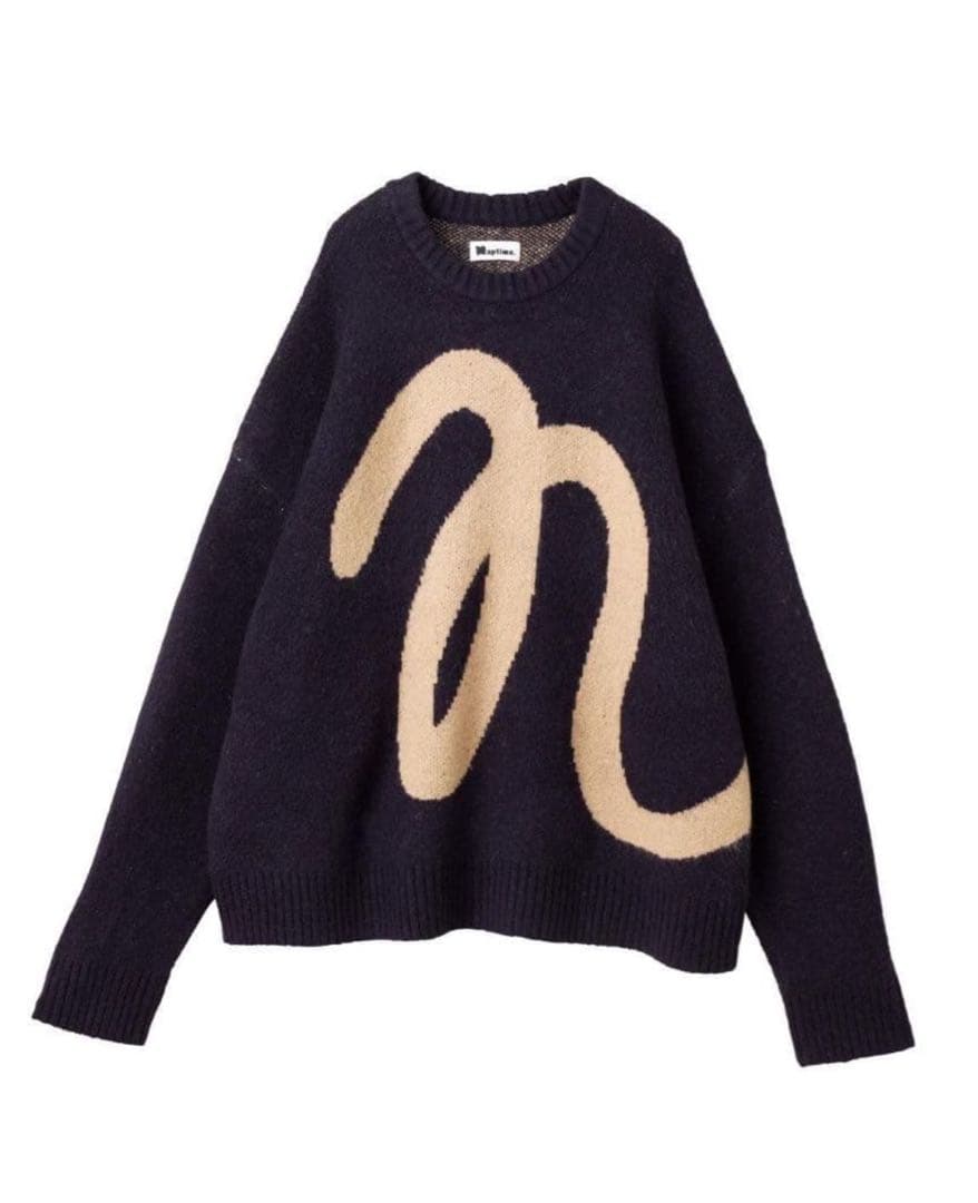 Naptime FW25 ニットプルオーバー NAVY Mサイズ Nissy