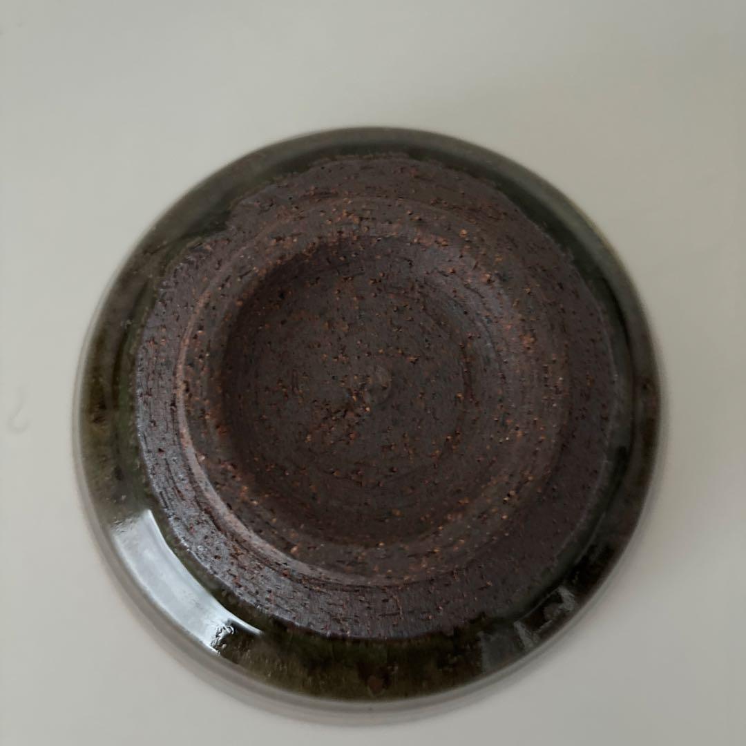 【新品未使用】抹茶茶碗　田沼春ニ作　南山窯　瀬戸焼　御題茶碗　共箱　ウコン布あり