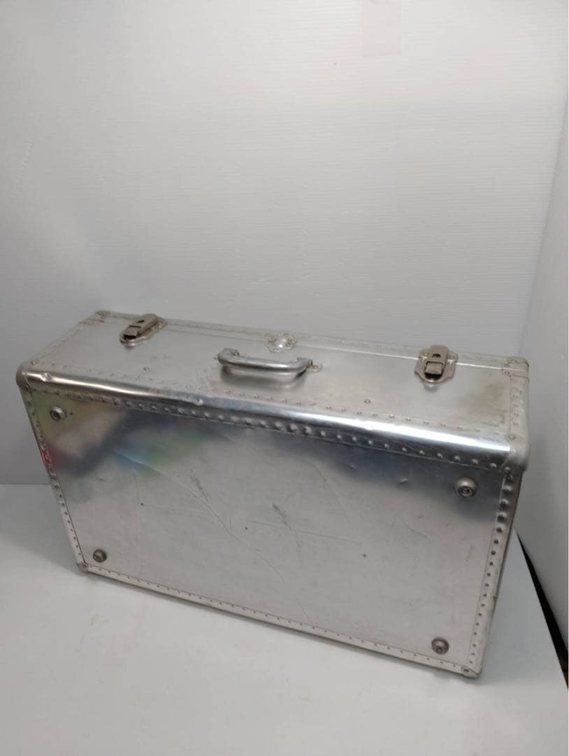 【希少】大型 アルミトランク ヴィンテージ 収納ボックス 什器 インダストリアル