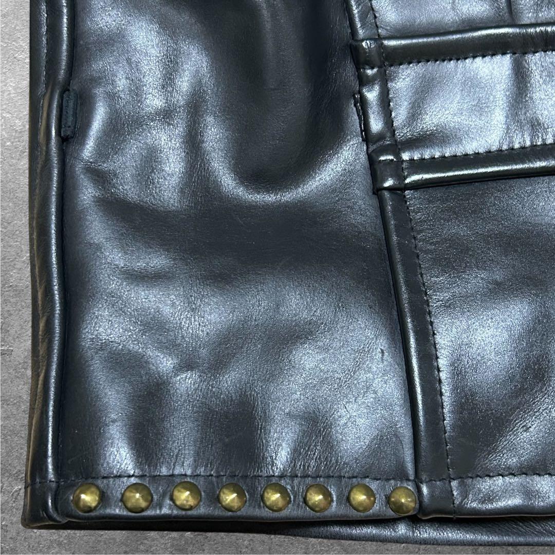 B-McCOY'S Steerhide シングルライダースジャケット 本革 牛革