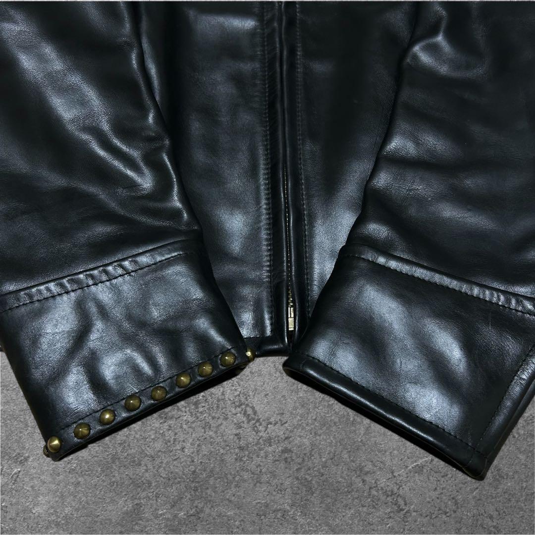 B-McCOY'S Steerhide シングルライダースジャケット 本革 牛革