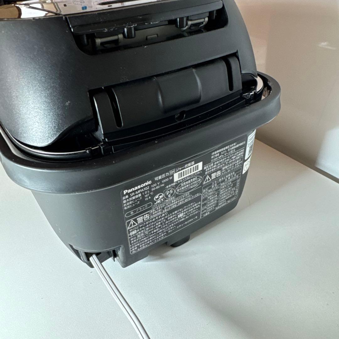 2022年製　Panasonic　SR-MPA102 可変圧力IHジャー炊飯器
