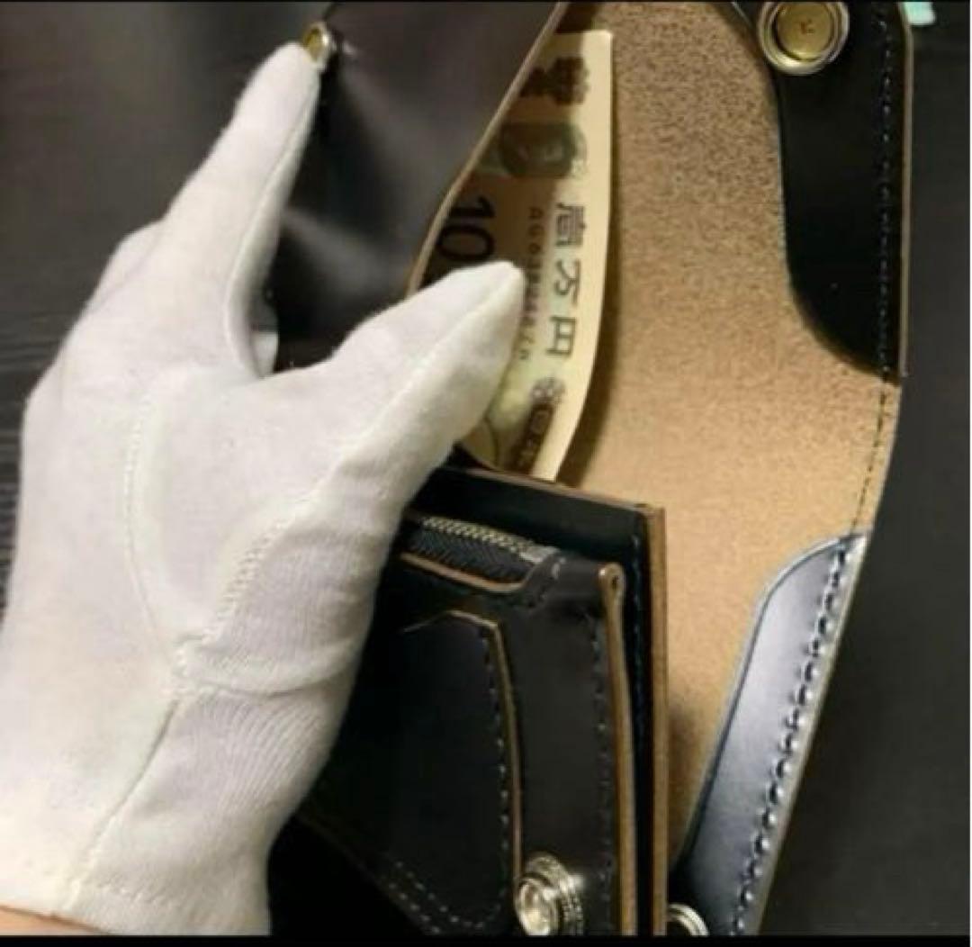 トラッカーウォレット　コードバン×栃木サドル　⭐︎CA008