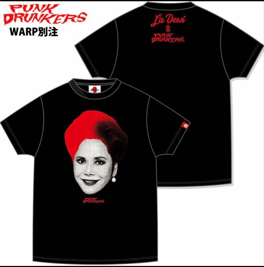 パンクドランカーズPUNK DRUNKERS Tシャツ　デヴィ夫人ステッカー